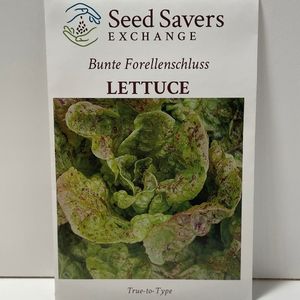 Bunte Forellenschluss Lettuce Open Pollinated Seeds